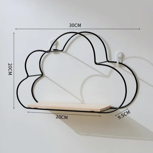 Étagère Murale - KidWallShelf™ - Noir - le paradis des bébés