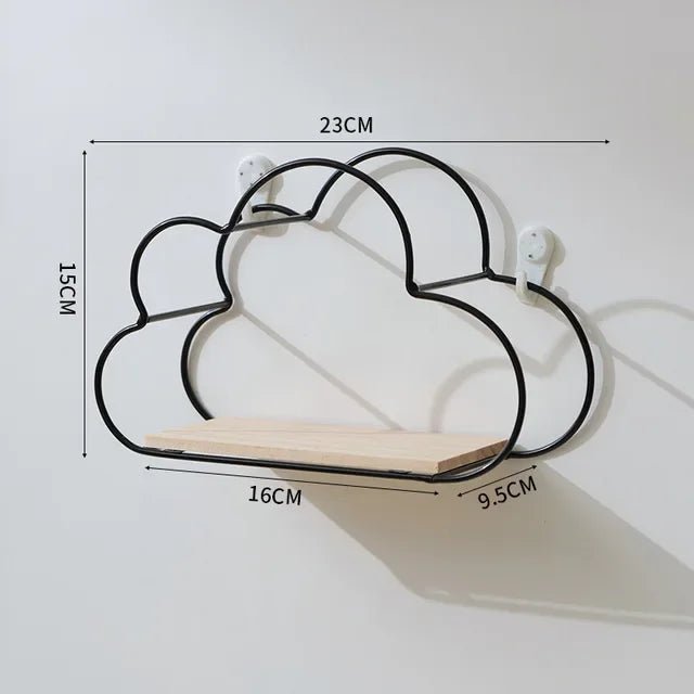 Étagère Murale - KidWallShelf™ - Noir - le paradis des bébés