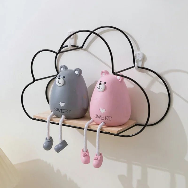 Étagère Murale - KidWallShelf™ - Noir - le paradis des bébés